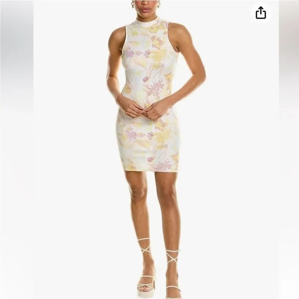 Ted Baker London  Mini Dress Size 4 Floral Multicolored Sleeveless back neckline